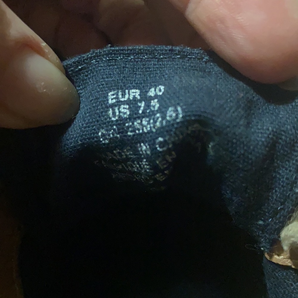 H&M Men’s Blue Suede Derby Oxford Shoe 40 (7.5) - Picture 5 of 10